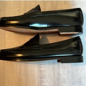 GH Bass & Co Weejuns Handcrafted Leather Penny Loafers Black NWOB
